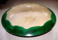 Ash bowl with tinted edge by Norman Smithers